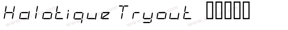 Halotique Tryout字体转换
